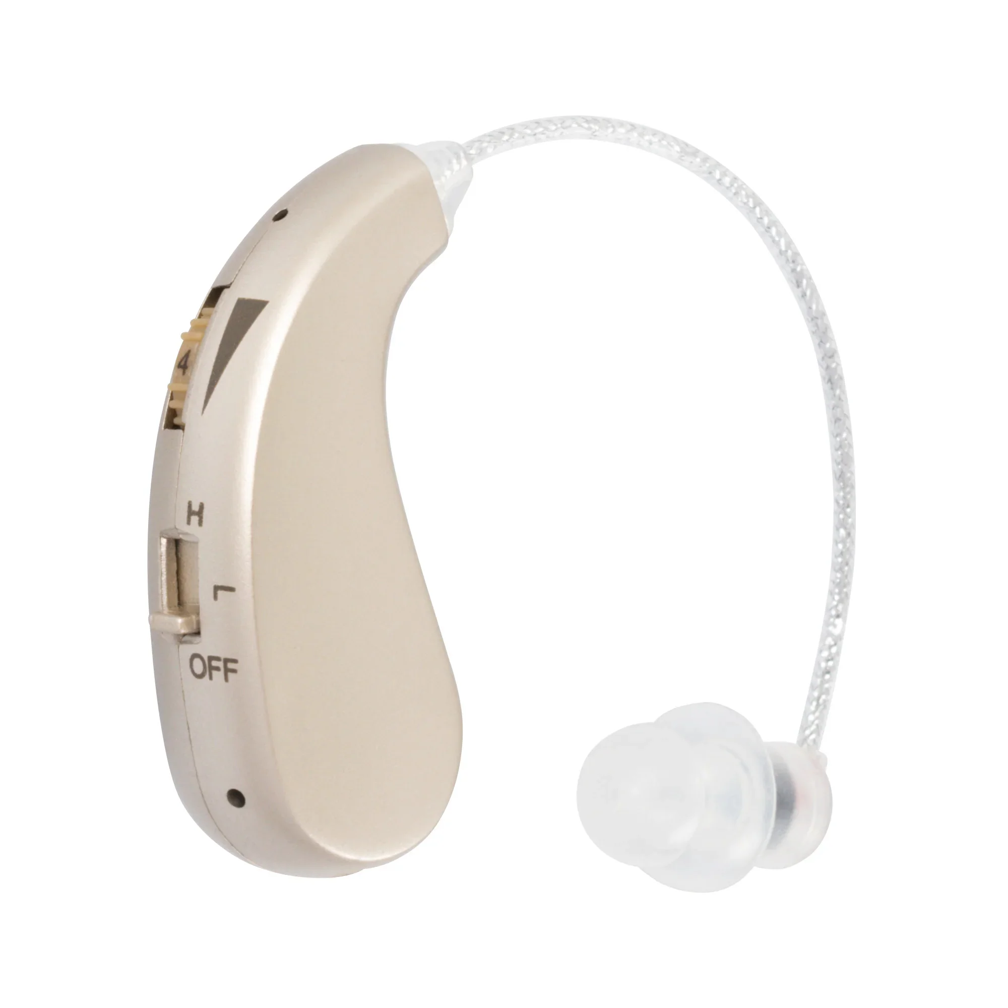 TruHear hearing aid in hand